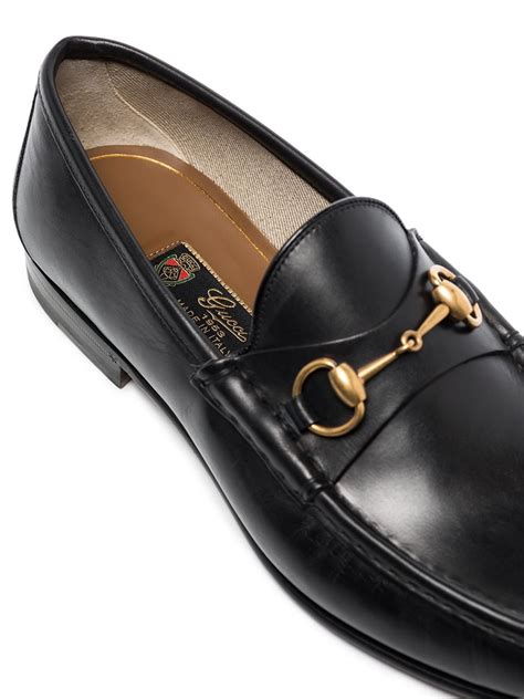 gucci leather horsebit buckle ebay|Men's loafer with Horsebit in black shiny leather .